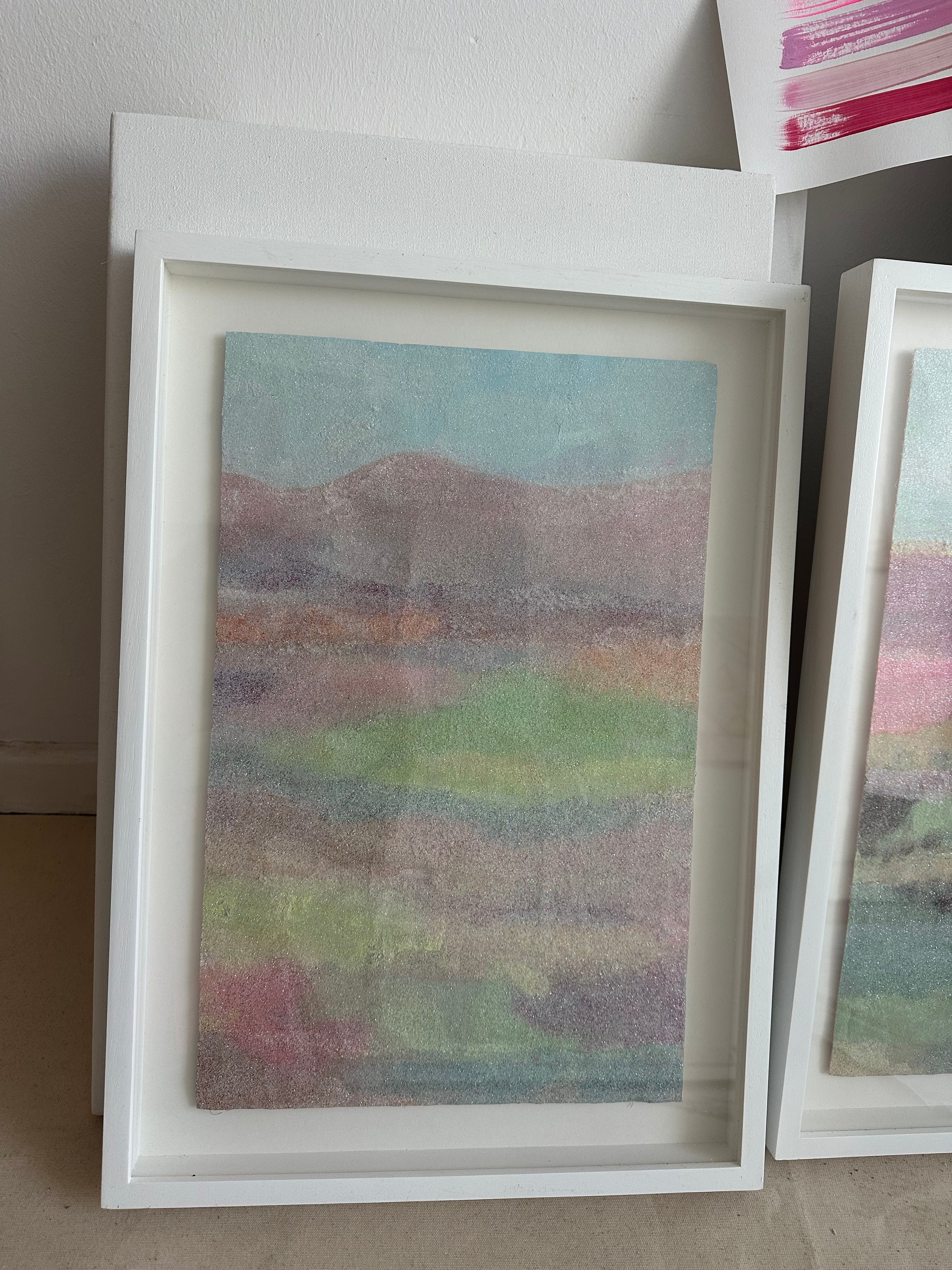 Apollo Peak - Original oil and glitter on Muslin