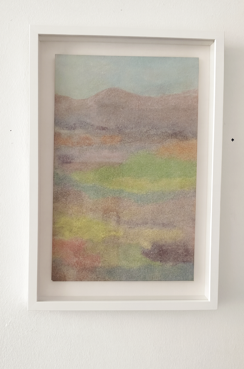 Apollo Peak - Original oil and glitter on Muslin