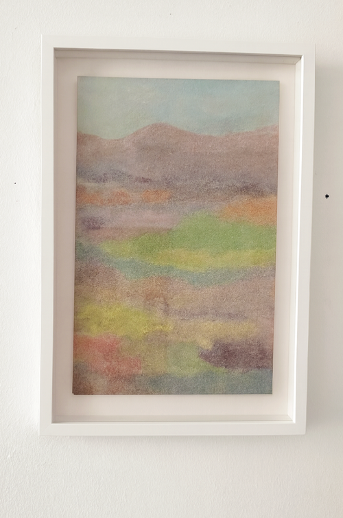 Apollo Peak - Original oil and glitter on Muslin