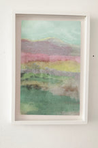 Corridor Mountain -Original  Oil and glitter on Muslin