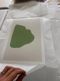 Olive Green - Pool shape print