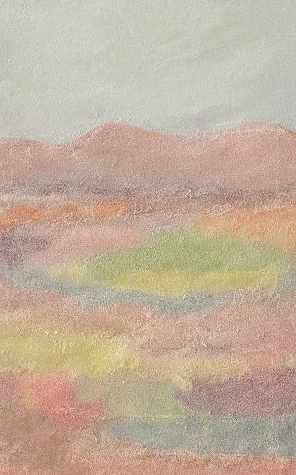 Apollo Peak - Original oil and glitter on Muslin