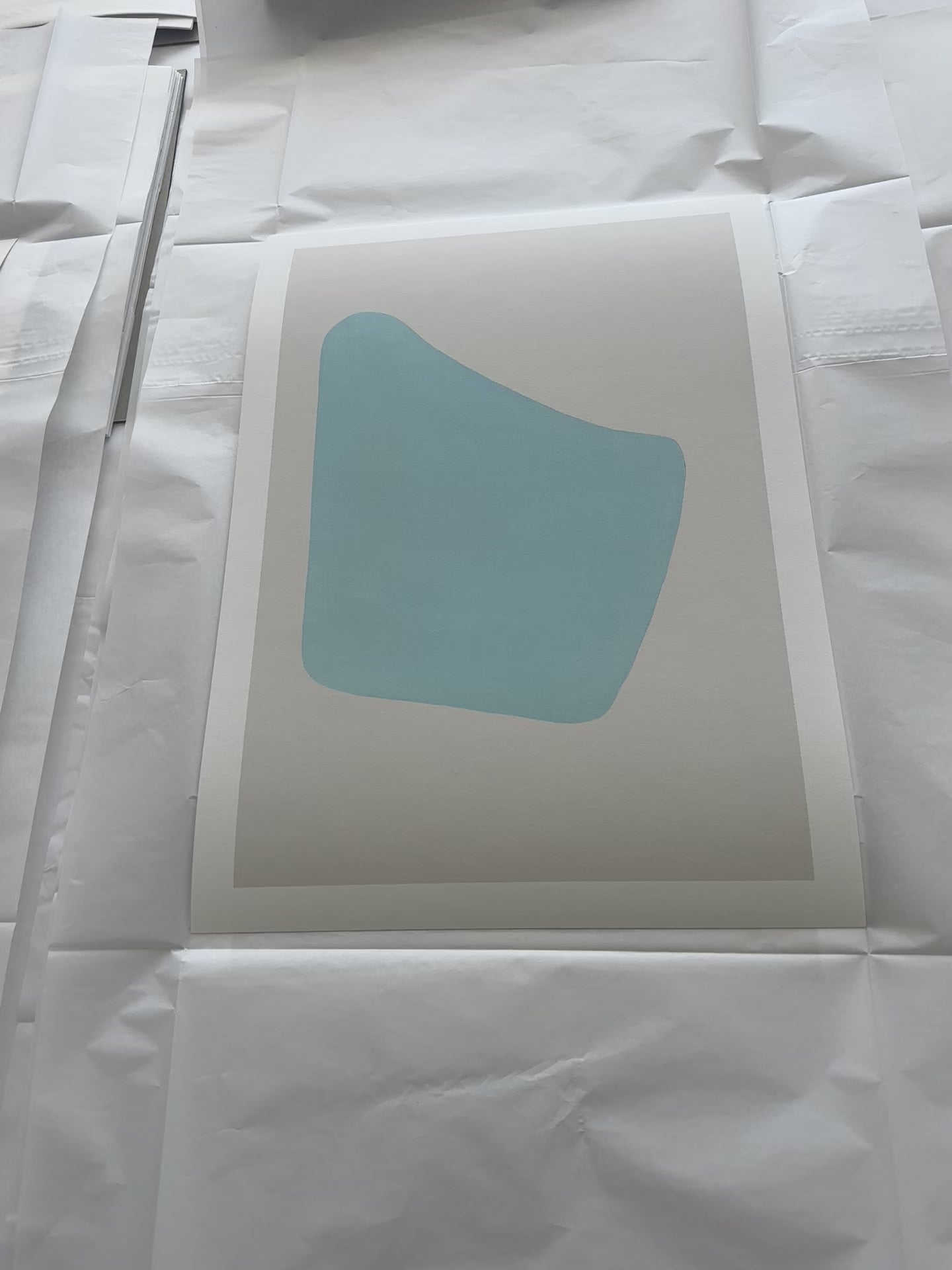 Baby Blue Sky - Pool Shape Print